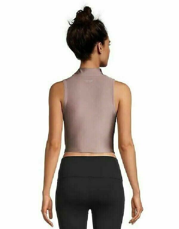 Calvin Klein Performance Womens Top Metallic lilac purple Size L MSRP $50