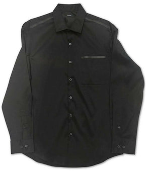 Alfani Men's Tech Woven Casual Button Shirt Black Size S MSRP $65
