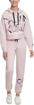 Calvin Klein Performance Remix Logo Fleece Joggers Womens Size XXL Pink MSRP $60