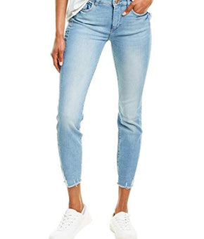 DL1961 Women's Florence Instasculpt Mid-Rise Skinny Fit Cropped Jean, Prospect, 33, Multi Colored, 24