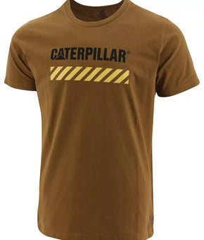 Caterpillar Men's Work Area Logo Graphic T-Shirt Brown Size XL