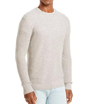 Bloomingdale's The Men's Store Wool Cashmere Sweater Ash Beige Size L MSRP $148
