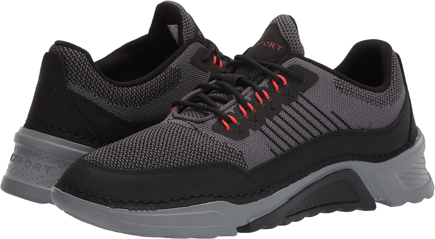 Rockport Men's Rocsports UBal Sneaker, Magnet MESH/LEA, Size 12