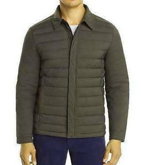 Dylan Gray Mens Shift Down Channel Full-Zip Jacket Olive Green S MSRP $398