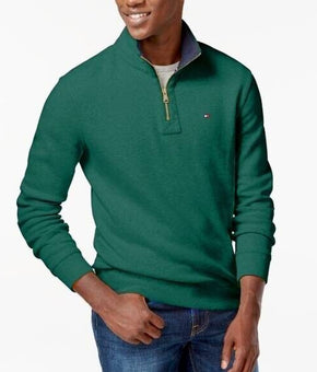 TOMMY HILFIGER Men's Quarter-Zip Sweater Green Size XXL MSRP $80