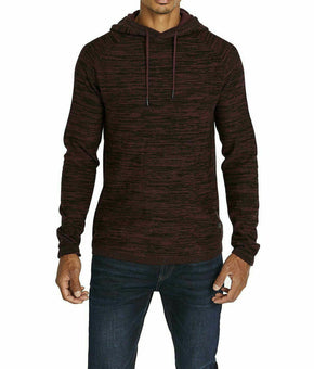 Buffalo David Bitton Men Hooded Sweater Wamen Burgundy Red Size L MSRP $79