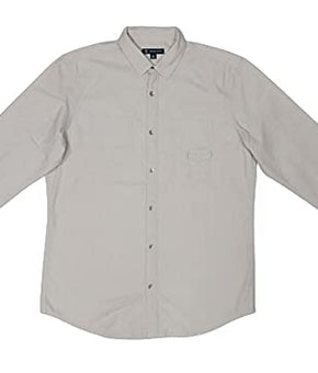 INC Mens Shirt Classic Light Shadow Stripe Detail Beige Size XS