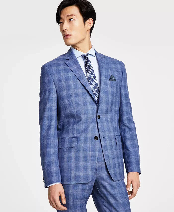 LAUREN RALPH LAUREN Men's UltraFlex Stretch Suit Jacket Blue Size 50L MSRP $450