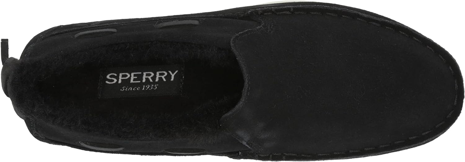 Sperry Men's MOC-SIDER , BLACK SUEDE, Size 10 M