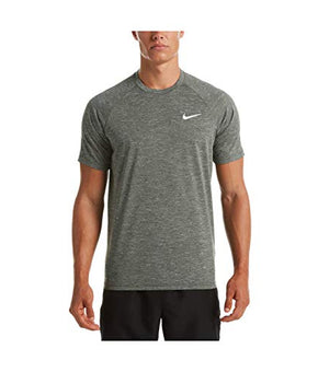 Nike Mens Heathered Dri-Fit Rashguard top t-shirt Green M
