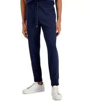 MICHAEL KORS Men's Essential Fleece Joggers Navy Blue Size S MSRP $98