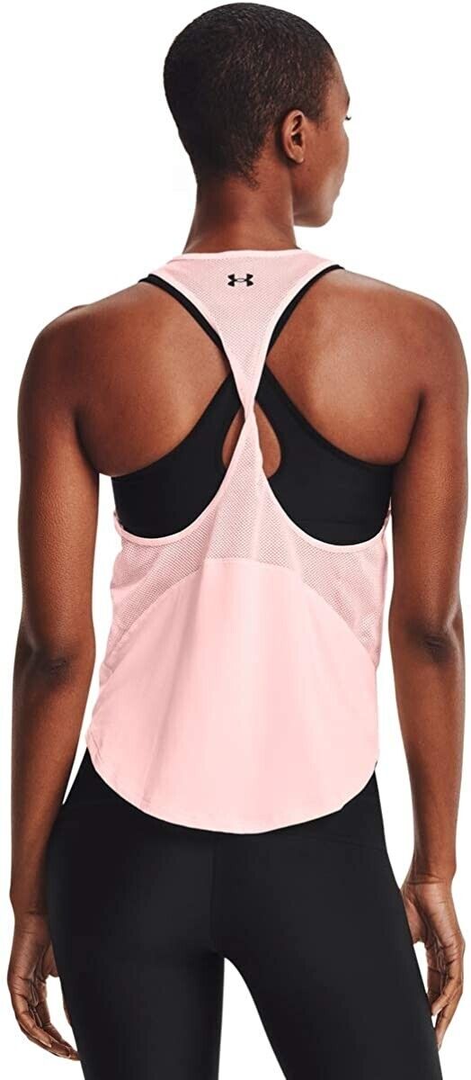 Under Armour Womens Tech Vent Tank Pink Size L MSRP $30