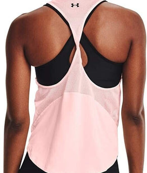 Under Armour Womens Tech Vent Tank Pink Size L MSRP $30