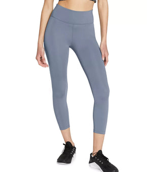 Nike Womens One Plus Size Cropped Leggings blue Size 1X MSRP $50