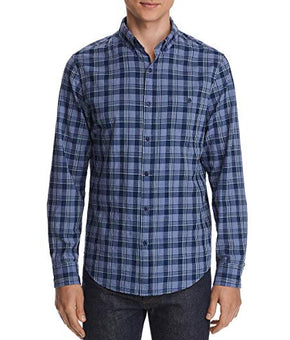 Vineyard Vines Mens Cotton Collared Button-Down Shirt Blue Size S