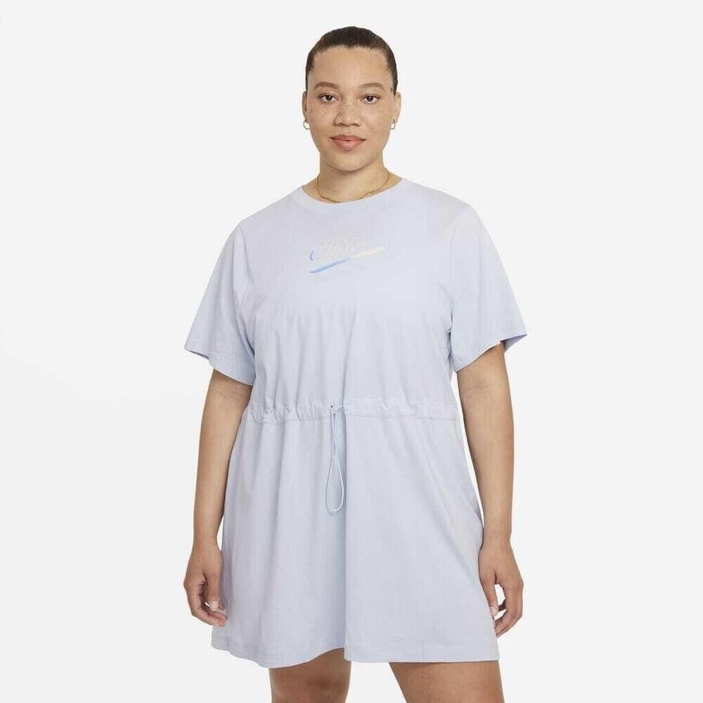 Nike Plus Size Cotton Sportswear Dress Light Blue/Purple SIze 3X MSRP $55