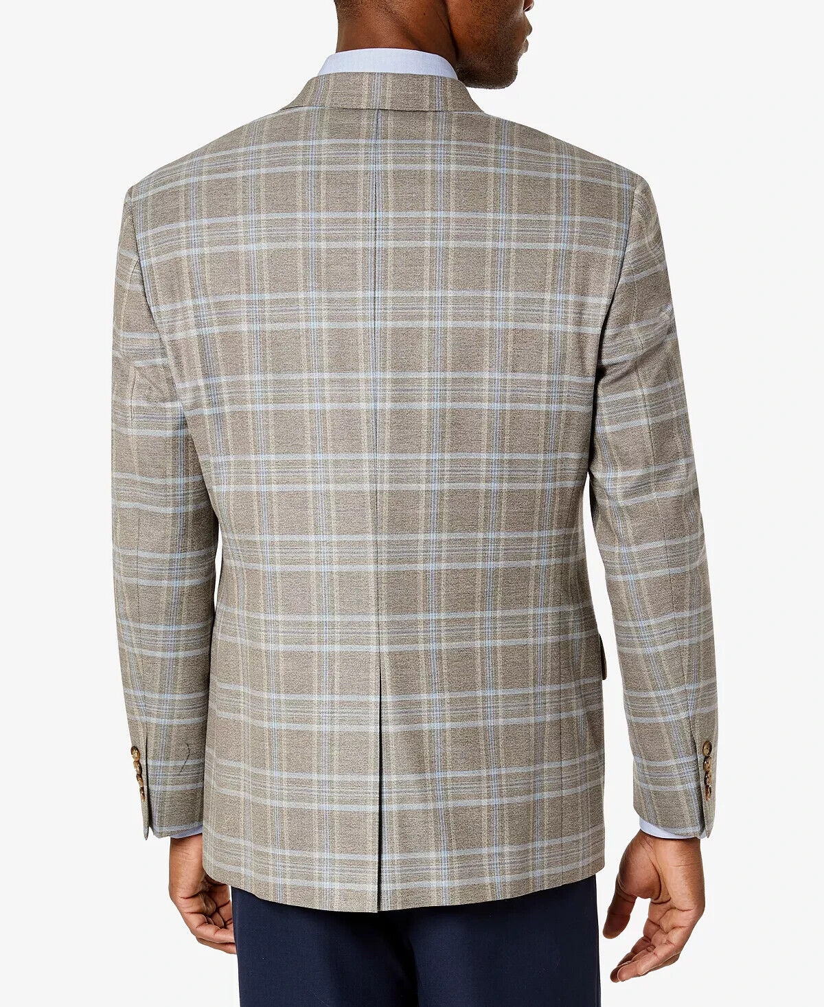 LAUREN RALPH LAUREN Men's UltraFlex Plaid Blazer Brown Size 42L MSRP $295