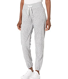 Calvin Klein Performance Women's Print Elastic Cuff Hem Sweatpants, Grey, Size S