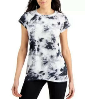 Ideology Tie-Dye Short-Sleeve T-Shirt Women's grey Size M MSRP $40