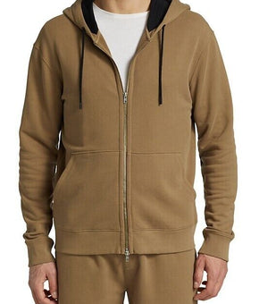 ATM Anthony Thomas Mens Melillo French Terry Zip Hoodie brown Size XL MSRP $265