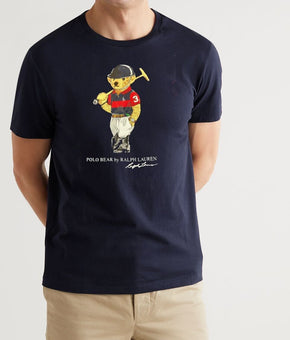 Polo Ralph Lauren Polo Stick Bear Jersey T-Shirt Navy Blue Size XL MSRP $65