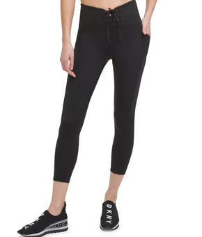 DKNY SPORT Womens Pocket Leggings in Black Size S MSRP $60