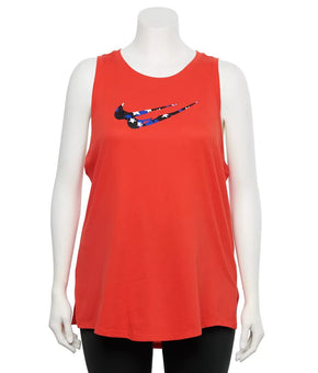 Nike Plus Womens Size Stars Tank Top Red Size 2X MSRP $30