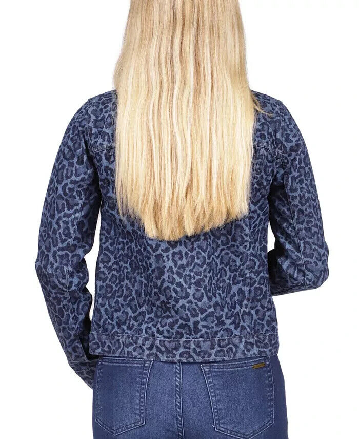 Michael Michael Kors Petite Cotton Denim Jacket Blue Size P/XS MSRP $125