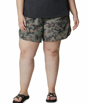 Columbia Womens Plus Size Bogata Bay Stretch Shorts Camo green Size 2X MSRP $45