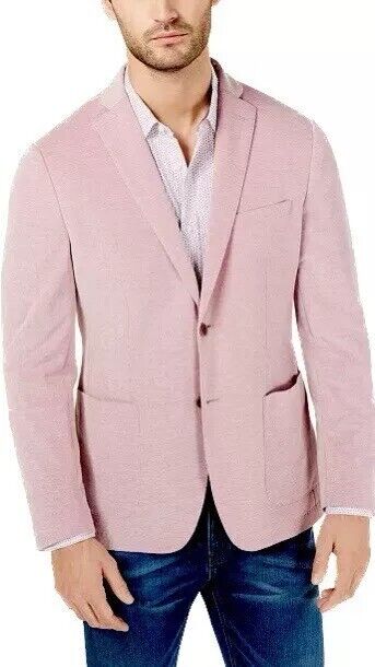 Michael Kors Men's Modern-Fit Solid Sport Coat Pink Size 38S MSRP $295