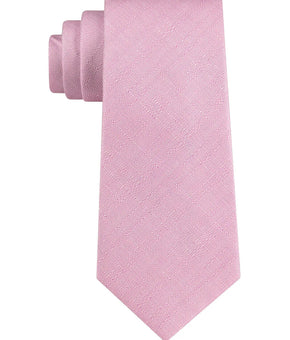 Michael Kors Men's Textured Solid Tie Pink One Size