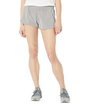 adidas Women's Pacer 3-Stripes Woven Shorts, Medium Grey Heather, X-Large