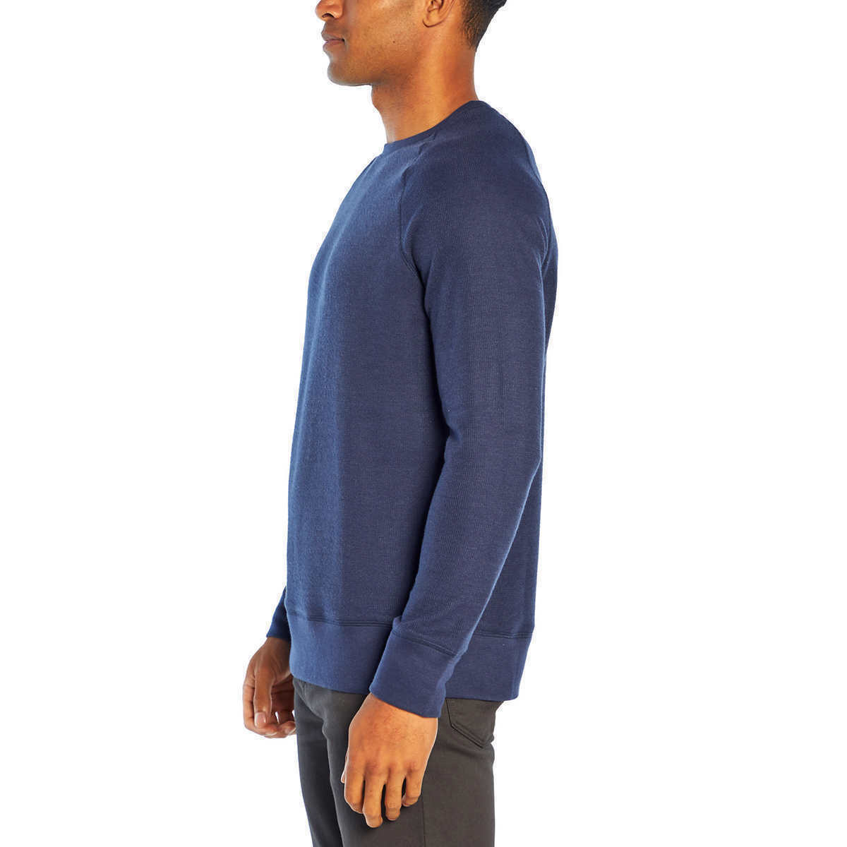 Banana Republic Waffle Crew Sweater Men's Size XXL Navy Blue