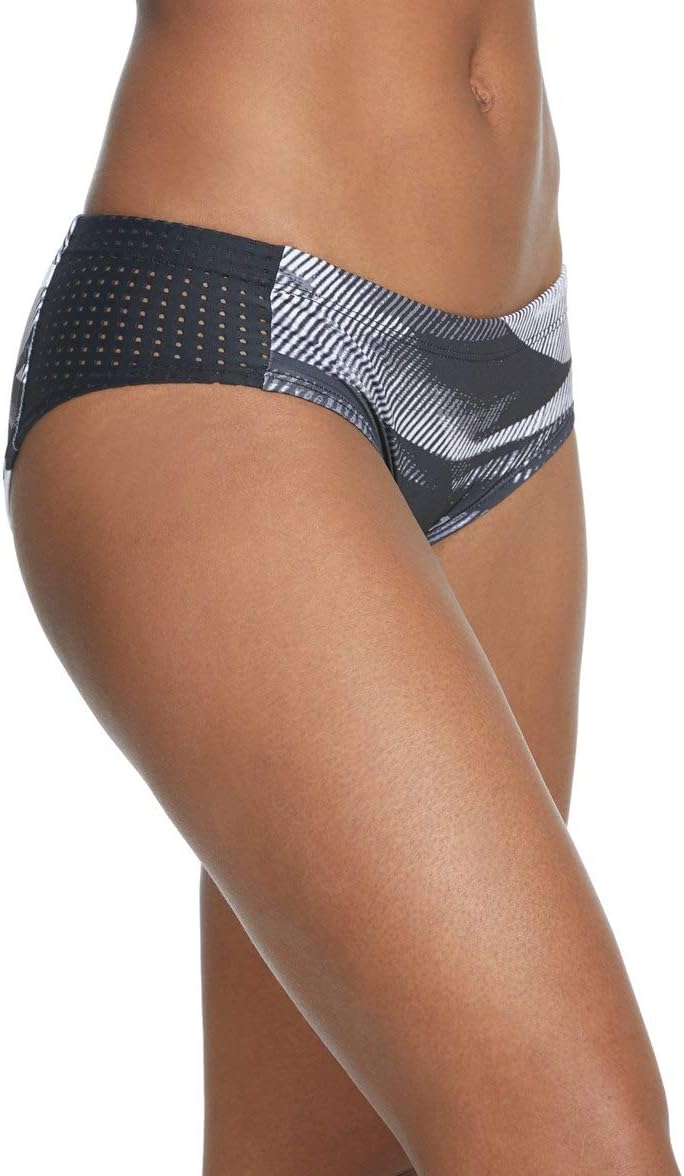 Nike Line Up Printed Hipster Bikini Bottoms Black Large