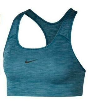 Nike Women's 1-Piece Pad Medium Impact Sports Bra Blue Size XL