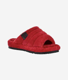 UGG slide red Fluff You Slippers Shoes mens size 8 MSRP $100