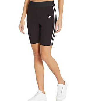 adidas Women's Must Haves 3-Stripes Cotton Short Tights Black/White X-Small