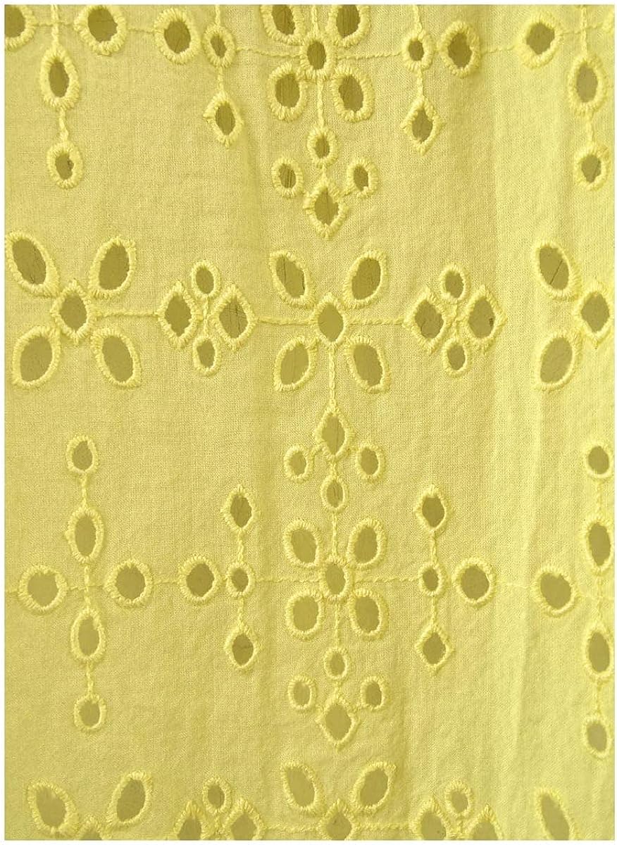 Lauren Ralph Lauren Women's Plus Eyelet Cotton Shirt (Size 3X, Yellow)