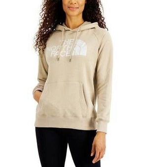 THE NORTH FACE Women's Half Dome Logo Hoodie Beige Size L MSRP $55