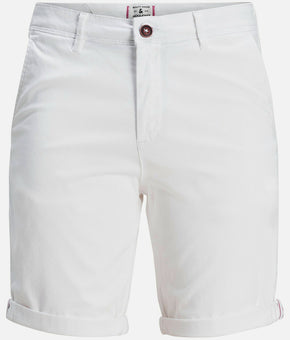 Jack & Jones Men's Bowie Chino Shorts Ivory Cream Size XL