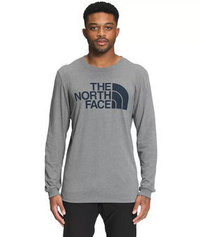 The North Face Mens Long Sleeve Half Dome Tee Gray Size XXL