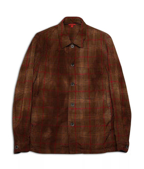 Barena Mens Rocheo Ramato Tie Dyed Check Over Shirt Size M (US) MSRP $890