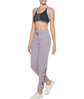 Calvin Klein Womens Performance Graphic Joggers Purple Size S MSRP $60