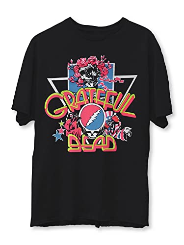 Hybrid Apparel Mens Band Black GRATEFUL DEAD Band Graphic T-Shirt Top M
