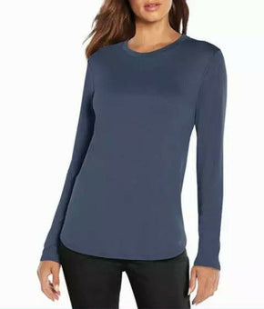 Banana Republic Womens Long Sleeve Crewneck Top blue Size XL