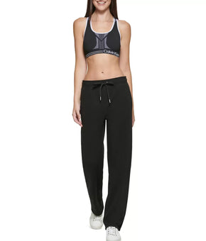 Calvin Klein Performance Ribbed Track Pants Black Size M MSRP $80