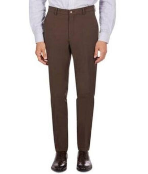 Ralph Lauren Mens Classic Fit Cotton Stretch Dress Pants Brown Size 32W X 32L