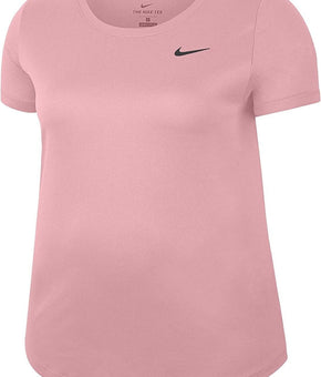 Nike Womens Dry Leg TEE Crew Plus CJ2582-630 Size 1X Pink