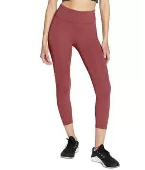 NIKE One Plus Size Cropped Leggings Brick Brown Size 2X MSRP $50