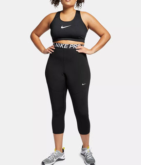Nike Womens Plus Size Pro Cropped Leggings black Size 3X MSRP $45